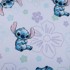 JERRY FABRICS Pamučna dječja plahta s gumom za krevet za jednu osobu 90x200 cm Lilo and Stitch "Ohana White" bijela